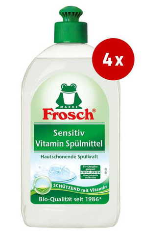 Frosch gel za pomivanje posode Sensitiv Vitamin