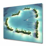 tulup.si Steklena podloga za rezanje Heart shaped otok 2x30x52 cm