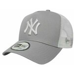 Otroška baseball kapa New Era NEW YORK YANKEES siva barva - siva. Otroška kapa s šiltom vrste baseball iz kolekcije New Era. Model izdelan iz materiala z nalepko.