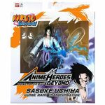 super junaki naruto shippuden bandai anime heroes beyond: sasuke uchiha 17 cm