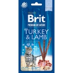 Priboljšek Brit Premium by Nature Cat puran in jagnjetina, palčke 3 kos