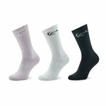 Set 3 parov unisex visokih nogavic Karl Kani Signature 3-Pack Sock 3104005 Lavender/Alack/White