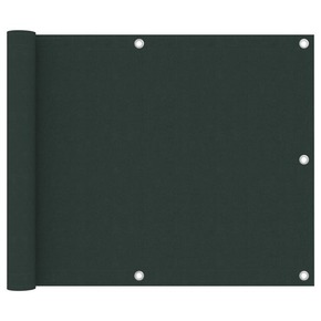 Balkonsko platno temno zeleno 75x600 cm oksford blago