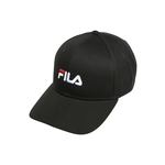 Fila kapa - črna. Baseball kapa iz kolekcije Fila. Model izdelan iz tkanine z uporabo.
