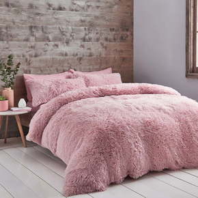 Rožnata posteljnina iz mikropliša Catherine Lansfield Cuddly