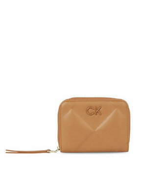 Calvin Klein Ženska denarnica Re-Lock Quilt Za Wallet Md K60K610785 Rjava