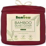 Bambaw Prevleka za odejo iz bambusa 135 x 200 cm - Burgundy