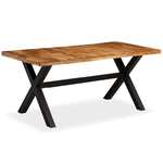 Greatstore Jedilna miza iz akacijevega in mangovega lesa 180x90x76 cm