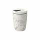 Sivo-bel porcelanast termo lonček Villeroy &amp; Boch Like To Go, 290 ml