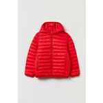 Otroška jakna OVS rdeča barva - rdeča. Otroška Jakna iz kolekcije OVS. Delno podloženi model izdelan iz enobarvnega materiala.