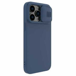 Nillkin camshield magnetni silikonski ovitek iPhone 14 pro max magnetni magsafe ovitek s pokrovom za kamero modri