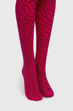 Hlačne nogavice Pinko roza barva - roza. Hlačne nogavice iz kolekcije Pinko. Model izdelan iz elastičnega
