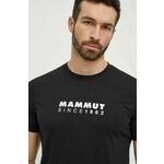 Športna kratka majica Mammut Mammut Core črna barva - črna. Športna kratka majica iz kolekcije Mammut. Model izdelan iz hitrosušečega materiala.