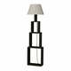 Antracitno siva stoječa svetilka s svetlo sivim senčnikom Homitis Tower