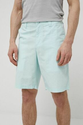 Columbia bombažne hlače - modra. Kratke hlače iz zbirke Columbia. Model narejen iz gladek material.