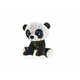 Mikro Trading Panda Star z bleščicami plišasta 24 cm sedeča