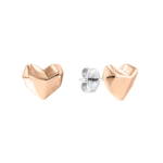 Calvin Klein Romantični bronasti uhani v obliki srca In Love 35000043