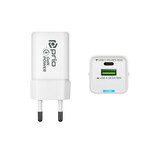 Polnilec / adapter USB-A / USB-C, GaN, PD, 35 W