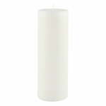 Bela sveča Ego Dekor Cylinder Pure, čas gorenja 60 h