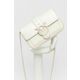 Usnjena večerna torbica Pinko bela barva, 100061 A124 - bela. Majhna večerna torbica iz kolekcije Pinko. Model na zapenjanje, izdelan iz naravnega usnja.