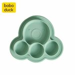 Silikonski krožnik z vakumsko podlogo Boboduck - Zelena hobotnica