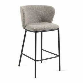 Sivi barski stoli v kompletu 2 ks (višina sedeža 65 cm) Ciselia – Kave Home