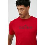 Kratka majica 4F moški, rdeča barva - rdeča. Kratka majica iz kolekcije 4F. Model izdelan iz tanke, elastične pletenine.