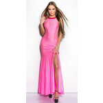 Amiatex Ženska obleka 74496, roza, UNIVERZáLNí