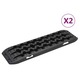 vidaXL Plošče proti zdrsu 2 kosa črne barve 106x30,5x7 cm najlon