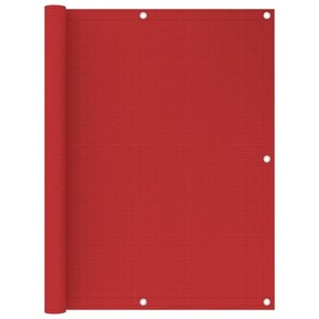 VidaXL Balkonsko platno rdeče 120x500 cm HDPE