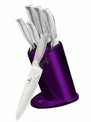 WEBHIDDENBRAND BERLINGERHAUS Komplet nožev v stojalu 6 kosov Royal Purple Metallic Line Kikoza Collection BH-2270