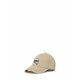 Bombažna bejzbolska kapa Karl Lagerfeld črna barva - bež. Kapa s šiltom vrste baseball iz kolekcije Karl Lagerfeld. Model izdelan iz tkanine z nalepko.