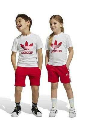 Otroški komplet adidas Originals rdeča barva - rdeča. Komplet iz kolekcije adidas Originals. Model izdelan iz udobnega