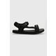 Sandali HUGO Jens moški, črna barva, 50521339 - črna. Sandali iz kolekcije HUGO. Model je izdelan iz tekstilnega materiala. Model z mehkim, oblikovanim vložkom zagotavlja udobje.
