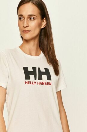 Helly Hansen bombažna majica - bela. T-shirt iz zbirke Helly Hansen. Model narejen iz tanka