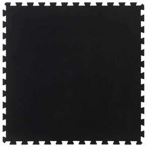 VidaXL Gumijasta talna ploščica črna 12 mm 100x100 cm