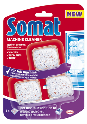 Somat tablete za čiščenje pomivalnega stroja - uporaba med pranjem