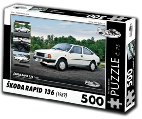 WEBHIDDENBRAND RETRO-AUTA Puzzle št. 75 Škoda RAPID 136 (1988) 500 kosov