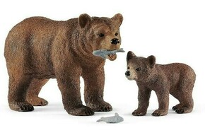 Schleich 42473 medved Grizzly z mladičem