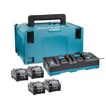 MAKITA Li-ion XGT 40V set 4 kosi BL4040+1 kos DC40RB+1 kos Makpac 191U28-6
