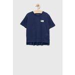Fila otroška majica - mornarsko modra. T-shirt otrocih iz zbirke Fila. Model narejen iz tanka, rahlo elastična tkanina.
