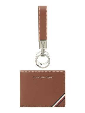 Tommy Hilfiger Set denarnica in obesek za ključe AM0AM11628 Rjava