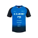 CUBE Vertex detský dres, čierna/modrá (M)