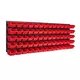 botle Viseča plošča za orodje 115 x 39 cm z 70 kos Škatla stenskih Rdeča škatle Sistem za shranjevanje