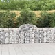 Obokane gabion košare 40 kosov 200x30x80/100 cm cinkano železo - vidaXL - Srebrna - 71,6 - 200 x 30 x 80/100 cm - vidaXL