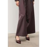 Answear.LAB Usnjene visoke pete Answear.LAB bordo V2180