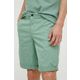 Kratke hlače Sisley moški, zelena barva - zelena. Kratke hlače iz kolekcije Sisley. Model izdelan iz gladke tkanine. Model iz izjemno udobne tkanine z visoko vsebnostjo bombaža.