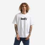 Bombažen t-shirt Levi's bela barva - bela. T-shirt iz kolekcije Levi's. Model izdelan iz pletenine s potiskom.