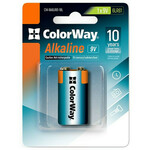 ColorWay alkalna baterija 6LR61/ 9V/ 1 kos v pakiranju/ Blister