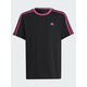 adidas Majica Essentials 3-Stripes Cotton Loose Fit Boyfriend T-Shirt IC3640 Črna Loose Fit